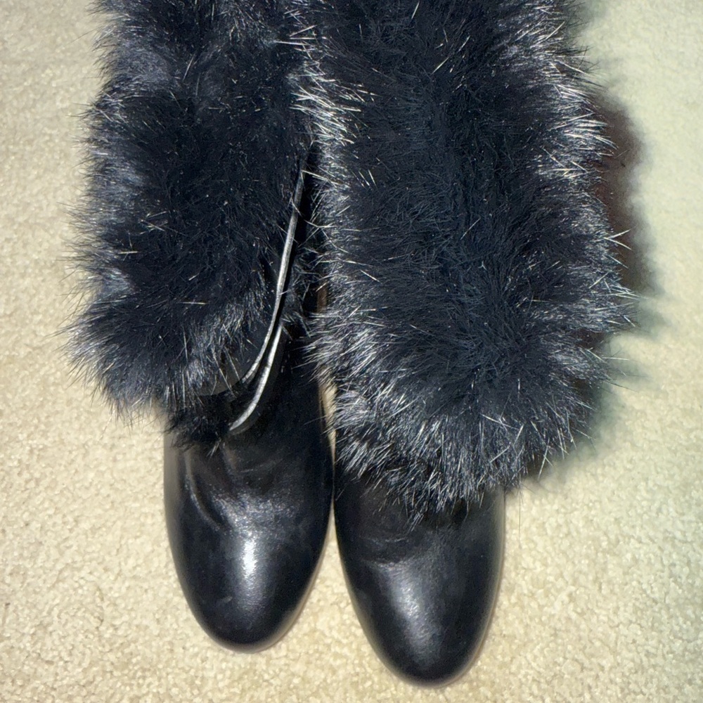 Coach Faux Fur Ankle Boots